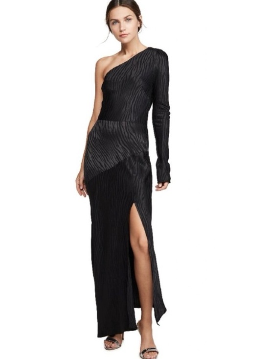 Bec & Bridge Dresses & Skirts - Bec + Bridge Kat Asymmetrical Dress Black One Shoulder Maxi Gown